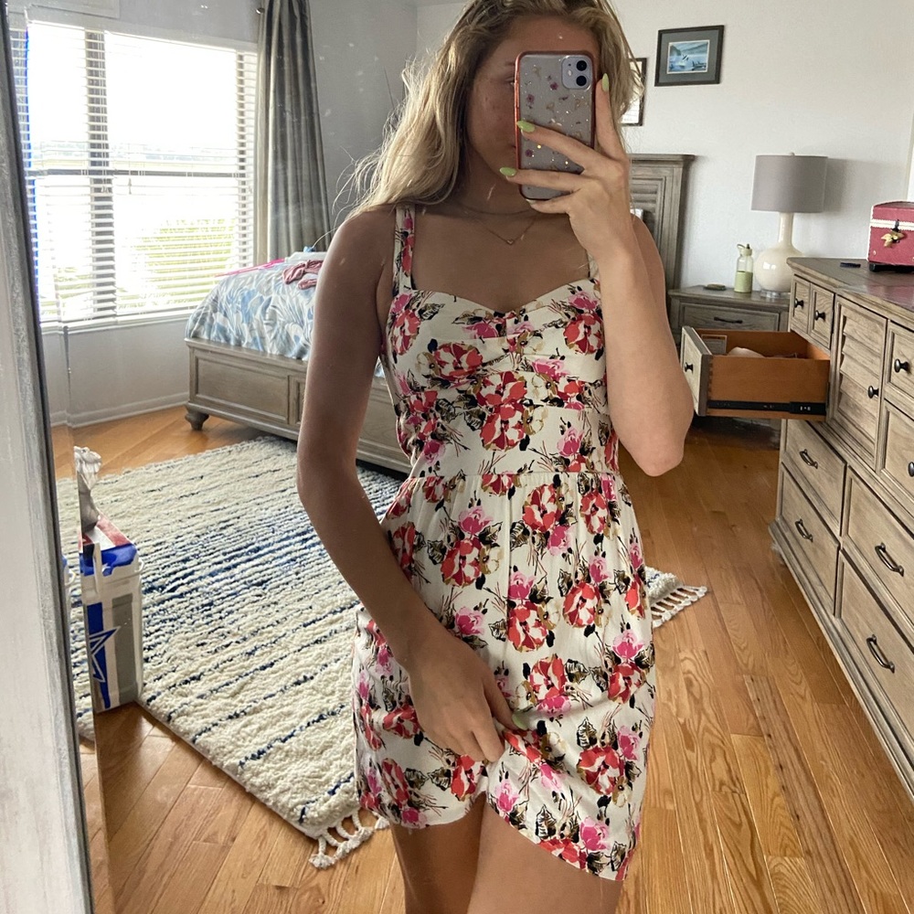 Floral mini dress